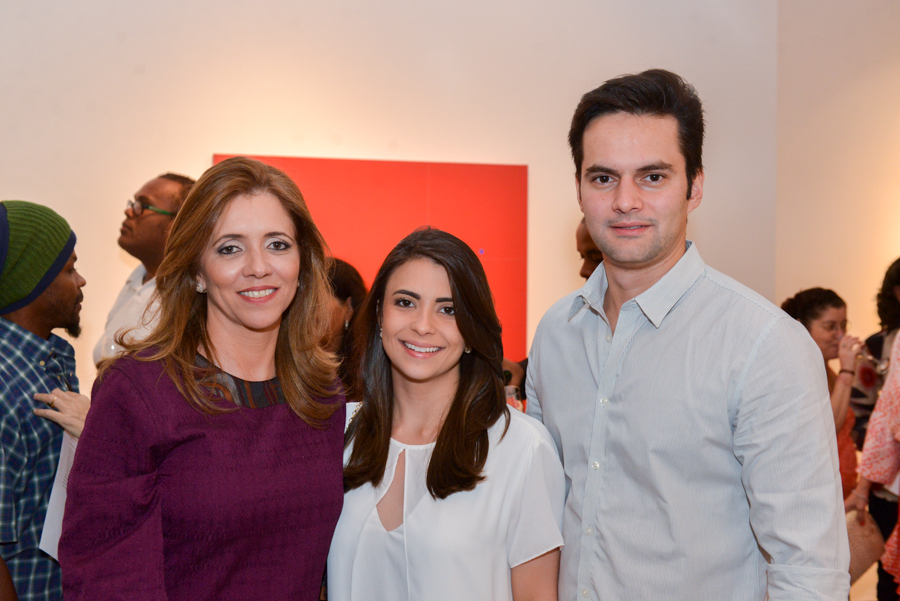 Cristina Alban, Ticiana e Rodrigo Rocha Reis